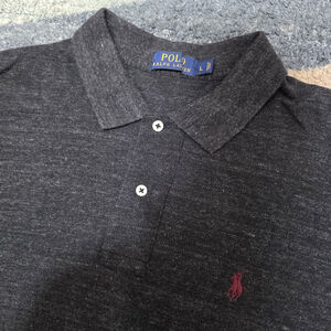 Polo Ralph Lauren Men’s Polo Shirt Size L Charcoal Gray Short Sleeve Classic Fit